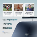 Customer testimonials for Hume body composition scale featuring Frank Gore, Adriene Duarte, and Jared Taylor, with endorsements from The New York Times, The Verge, and Men’s Health, and note on HSA/FSA eligibility.