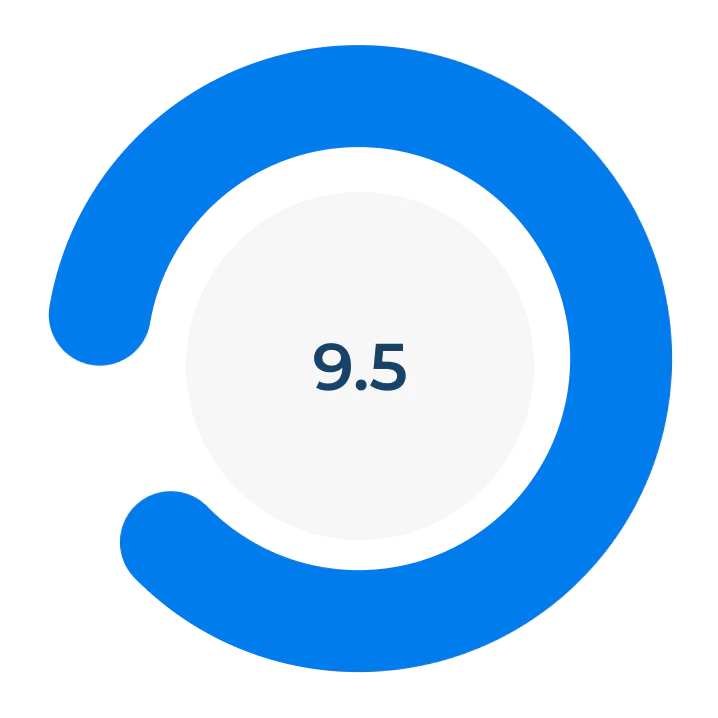 9.5 blue points circle